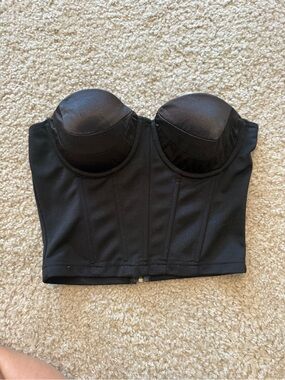 Windsor Black Strapless Bustier Top
